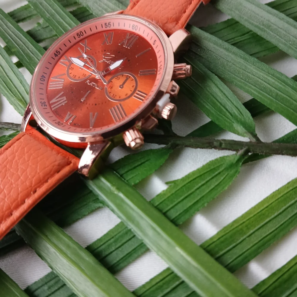 New Orange Geneva Platinum Watch